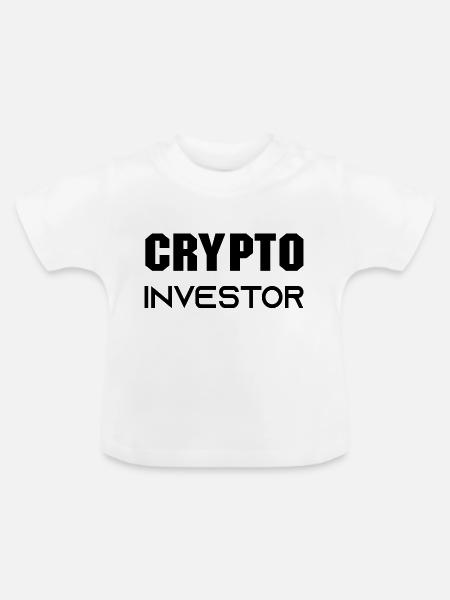 Bitcoin Trading Crypto Aktien - Baby Bio-T-Shirt mit Rundhals - Weiß