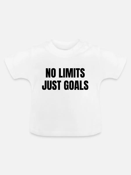 Kein Limit - Baby Bio-T-Shirt mit Rundhals - Weiß