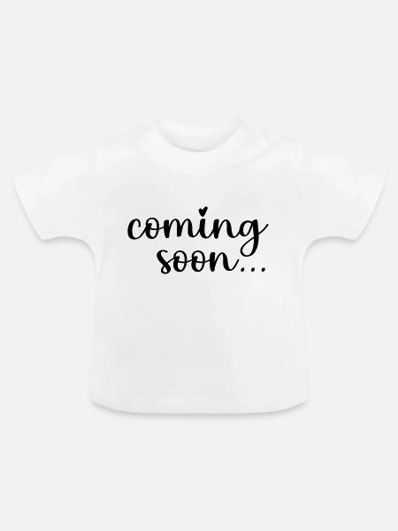 coming soon - Baby Bio-T-Shirt mit Rundhals - Weiß