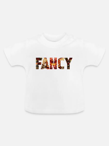 fancy bunt 1 - Baby Bio-T-Shirt mit Rundhals - Weiß