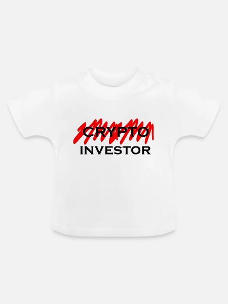 Crypto Bitcoin Trading - Baby Bio-T-Shirt mit Rundhals - Weiß