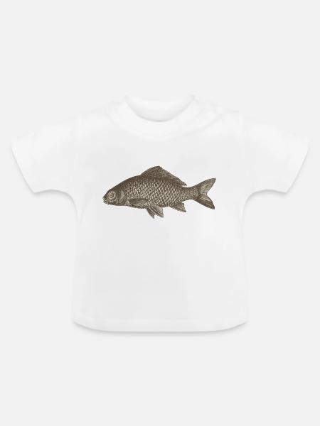Meerestiere - Baby Bio-T-Shirt mit Rundhals - Weiß