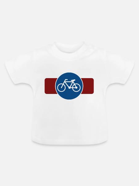 Fahrrad - Baby Bio-T-Shirt mit Rundhals - Weiß