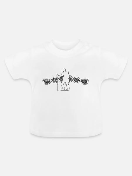 Bergwanderer Wanderung Wandern Bergwandern - Baby Bio-T-Shirt mit Rundhals - Weiß