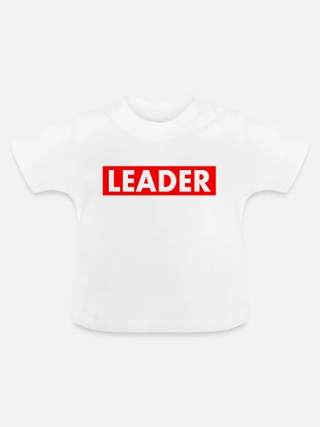 Leader - Baby Bio-T-Shirt mit Rundhals - Weiß