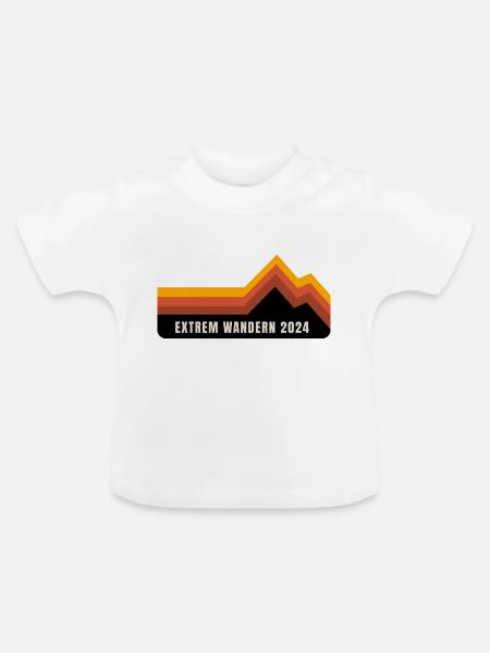 Extrem Wandern 2024 - Baby Bio-T-Shirt mit Rundhals - Weiß