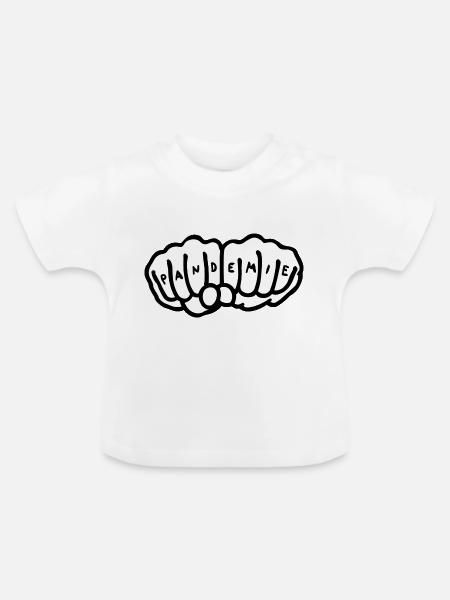 Pandemie - Baby Bio-T-Shirt mit Rundhals - Weiß