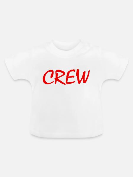 Crew - Baby Bio-T-Shirt mit Rundhals - Weiß