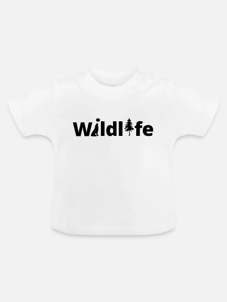 Wildlife - Baby Bio-T-Shirt mit Rundhals - Weiß