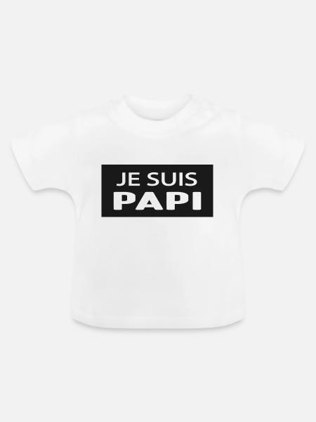 ICH BIN OPA - Baby Bio-T-Shirt mit Rundhals - Weiß