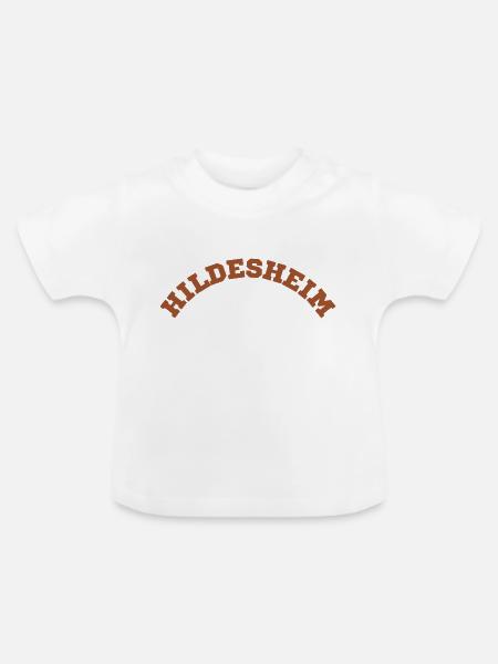 Hildesheim - Baby Bio-T-Shirt mit Rundhals - Weiß