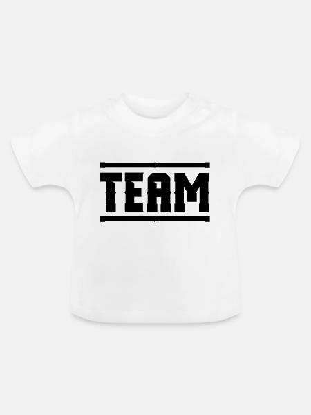 team - Baby Bio-T-Shirt mit Rundhals - Weiß