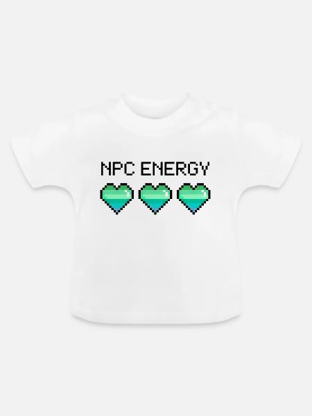 NPC Energy - Baby Bio-T-Shirt mit Rundhals - Weiß