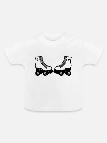 skates - Baby Bio-T-Shirt mit Rundhals - Weiß