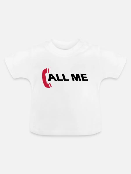 call_me_2c - Baby Bio-T-Shirt mit Rundhals - Weiß