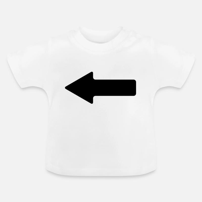 pfeil - Baby Bio-T-Shirt mit Rundhals - Weiß