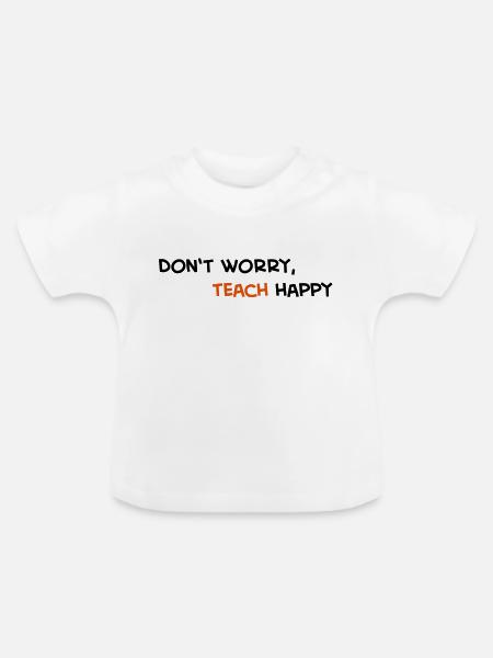 Lehrer - Baby Bio-T-Shirt mit Rundhals - Weiß