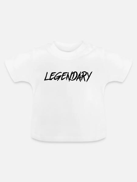 legendary - Baby Bio-T-Shirt mit Rundhals - Weiß