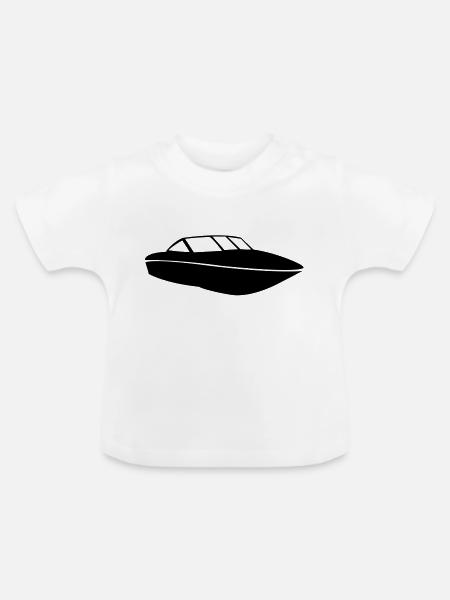 Boat de - Baby Bio-T-Shirt mit Rundhals - Weiß