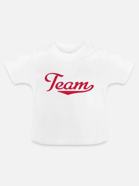 Team - Baby Bio-T-Shirt mit Rundhals - Weiß