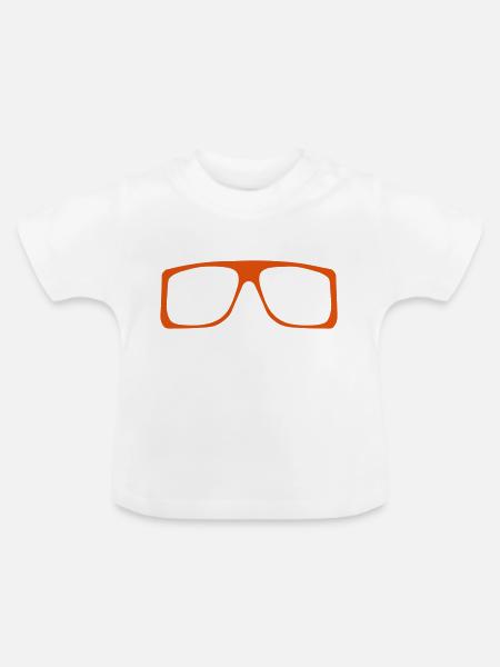 Fensterglas für 3005 - Baby Bio-T-Shirt mit Rundhals - Weiß