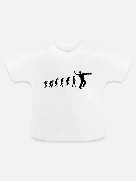 Ab geht die Post! - Baby Bio-T-Shirt mit Rundhals - Weiß
