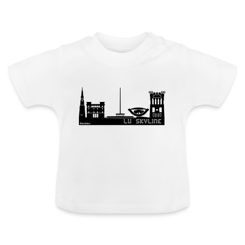 Lu skyline de Terni - Maglietta ecologica con scollo rotondo per neonato
