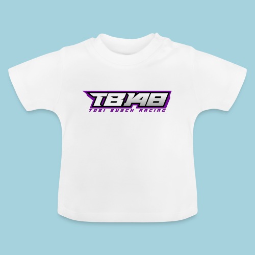 Tob Logo Lila - Baby Bio-T-Shirt mit Rundhals