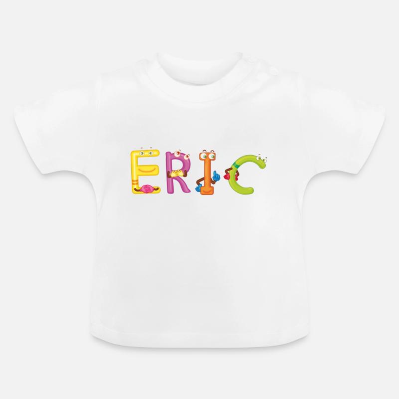 Eric - Baby Bio-T-Shirt mit Rundhals - Weiß