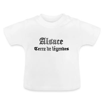 Alsace Land of Legends - Baby Organic T-Shirt with Round Neck - white - Front