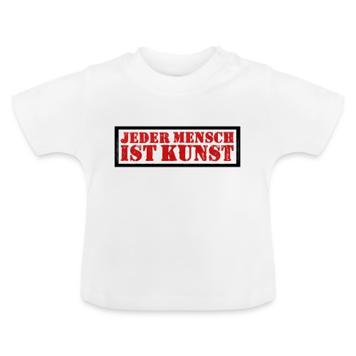 STEMPEL Jeder Mensch ist Kunst - Baby Bio-T-Shirt mit Rundhals