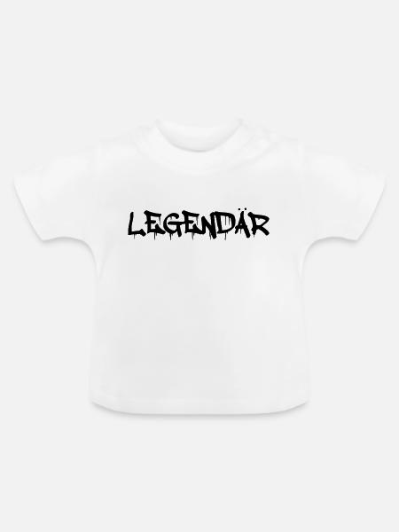 legendär - Baby Bio-T-Shirt mit Rundhals - Weiß