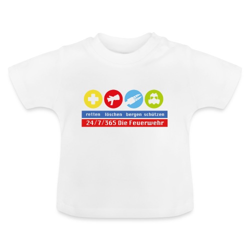 RLBS Logo neu - Baby Bio-T-Shirt mit Rundhals