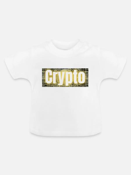 Crypto - Baby Bio-T-Shirt mit Rundhals - Weiß