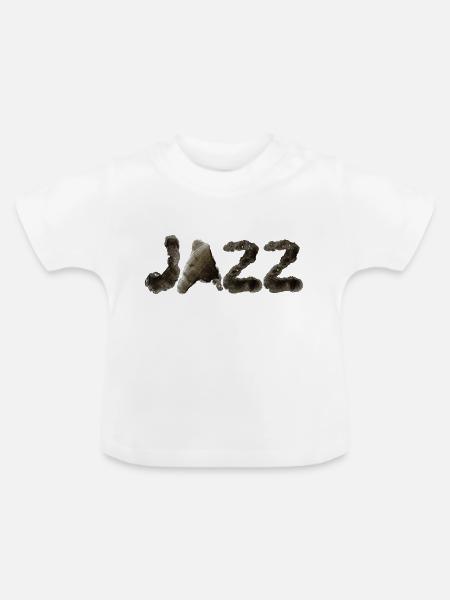 Jazz - Baby Bio-T-Shirt mit Rundhals - Weiß
