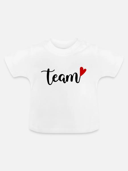 Team - Baby Bio-T-Shirt mit Rundhals - Weiß