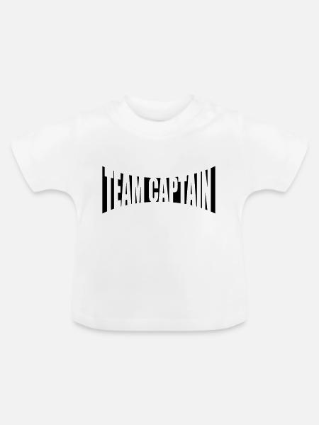 Gruppe Team Captain - Baby Bio-T-Shirt mit Rundhals - Weiß
