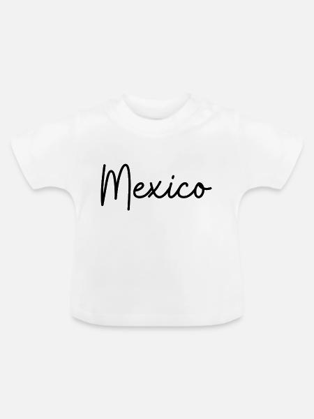 Mexiko Stadt Geschenkidee - Baby Bio-T-Shirt mit Rundhals - Weiß