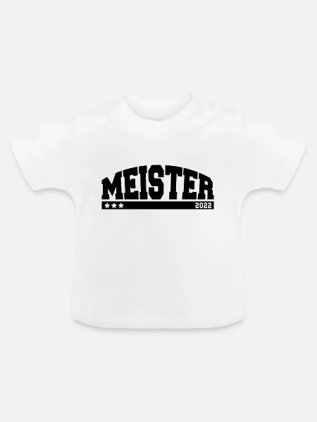 Meister 2022 - Baby Bio-T-Shirt mit Rundhals - Weiß