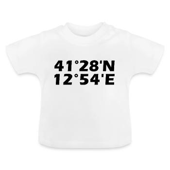 Coordonnées Latina - T-shirt bio col rond Bébé - blanc - Devant