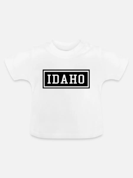 Idaho - Baby Bio-T-Shirt mit Rundhals - Weiß