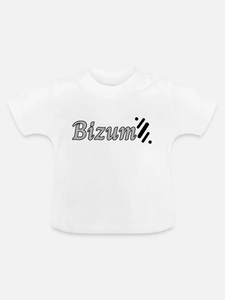 Bizum plus - Baby Bio-T-Shirt mit Rundhals - Weiß