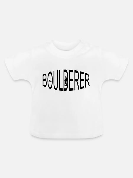 climbing - Baby Bio-T-Shirt mit Rundhals - Weiß