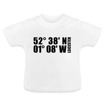 Leicester coordinates - Baby Organic T-Shirt with Round Neck - white - Front