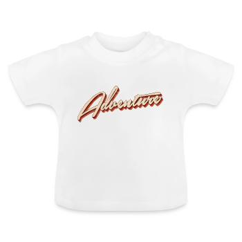Adventure - Baby Bio-T-Shirt mit Rundhals - Weiß - Vorne