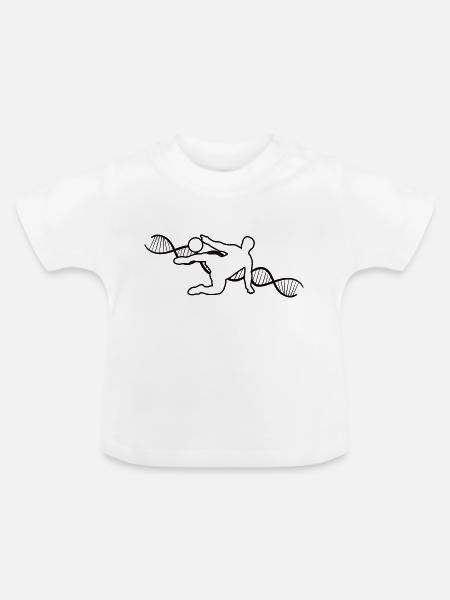 Fußballdesign Fußballspieler Fußballmannschaft - Baby Bio-T-Shirt mit Rundhals - Weiß