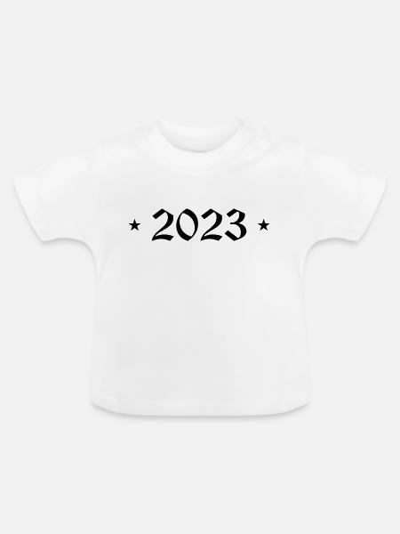 2023 - Baby Bio-T-Shirt mit Rundhals - Weiß