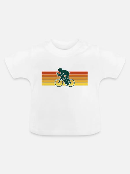 Fahrrad - Baby Bio-T-Shirt mit Rundhals - Weiß