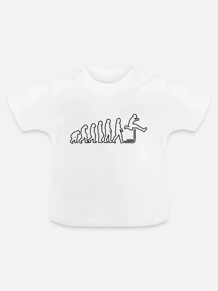 Hürdenlauf Geschenk Hürdenläufer Leichtathletik - Baby Bio-T-Shirt mit Rundhals - Weiß
