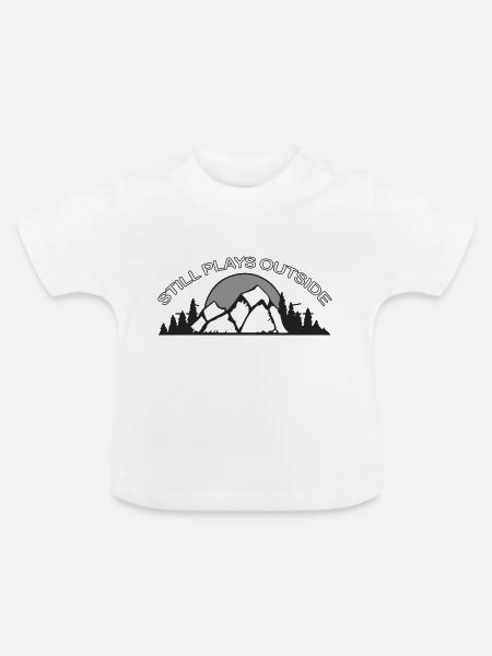 Rock Climbing - Baby Bio-T-Shirt mit Rundhals - Weiß